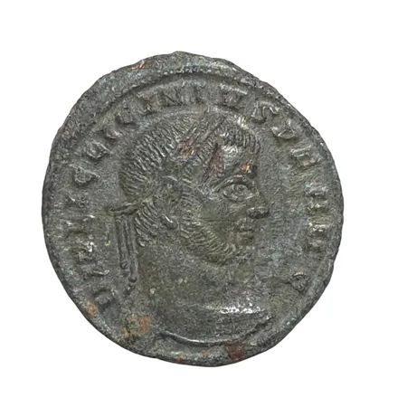 Romerskt mynt Licinius (308-324 e.kr. - avrättad) , brons, Ø19 mm, fin kvalitet