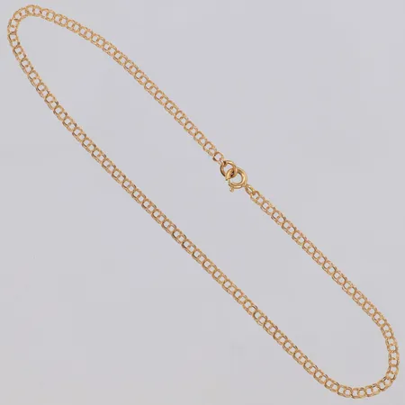 Vristlänk Bismarck, längd 25cm, bredd 2,5mm, 18K Vikt: 2 g