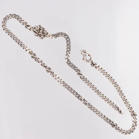 Kedja Pansar längd 41cm bredd 4,2mm, defekt 925/1000 silver Vikt: 19,7 g