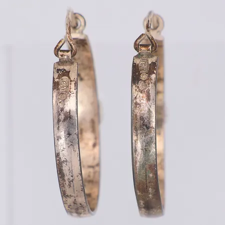 Örhängen 30mm, VJ, silver 830/1000 Vikt: 4,8 g