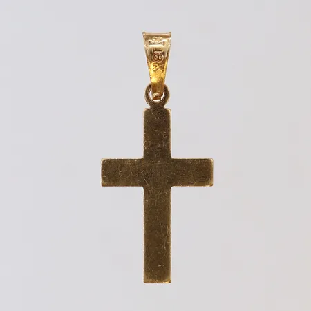 Hänge kors längd inkl. ögla 27mm bredd 12mm 18K Vikt: 1,2 g