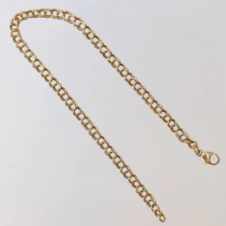 Armband Bismarck 19cm bredd 3mm något ojämn 18K Vikt: 3,7 g