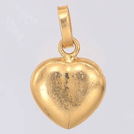 Hänge hjärta 17mm BEH Bengt Hallberg Guldsmeds AB, repor, 18K Vikt: 0,9 g
