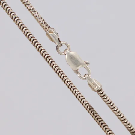 Kedja, ormlänk, längd 45cm, bredd 1,8mm, 925/1000 silver Vikt: 6 g