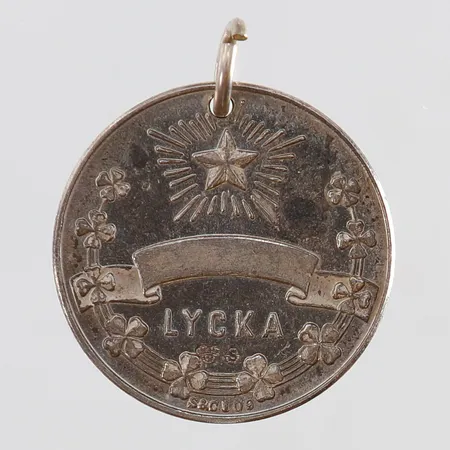 Hänge Lycka Ø21mm Silver 830/1000. Vikt: 5,7 g
