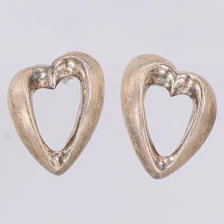 Örhängen hjärtan 9mm Catwalk, silver 925/100 Vikt: 2 g