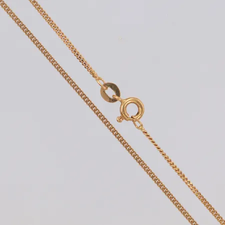 Kedja, Pansar, längd 60cm bredd 0,6mm, 18K Vikt: 4,2 g