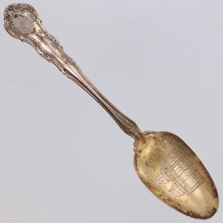 Souvenirsked, längd 15cm, Court House, Rockford, gravyr, 925/1000 silver Vikt: 19,7 g