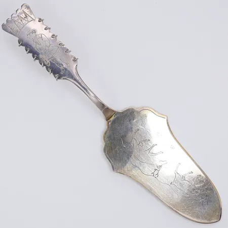 Tårtspade modell Same 22cm Boksjö Guld & Silvermide KA Lund, silver 830/1000 Vikt: 63,6 g