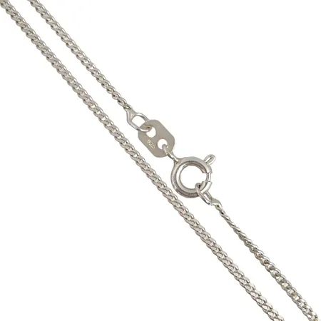 Halskedja Pansar silver 925/1000, längd 42 cm, bredd 1,4 mm, fint skick, förefaller sparsamt använd Vikt: 2,3 g