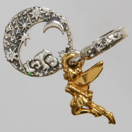Berlock Disney x Pandora Tingeling Celestial Night, 22,5x11,1mm, delvis guldpläterad, silver 925/1000 Vikt: 2,1 g