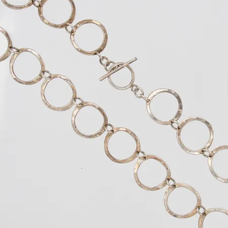 Collier längd 45cm, bredd 23mm, silver 925/1000 Vikt: 37,1 g