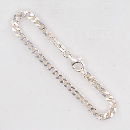 Barnarmband Pansar längd 15cm bredd 3,8mm GHA silver 925/1000 Vikt: 5,5 g