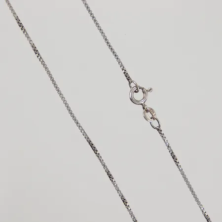 Kedja Venezia 38cm bredd 1,2mm, öppen låsögla, 835/1000 silver, Vikt: 3 g