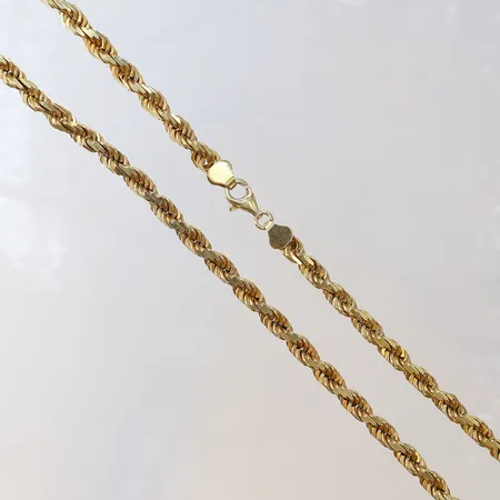 Kedja Collier 66cm bredd 5mm förgylld silver 925/1000 Vikt: 67,2 g