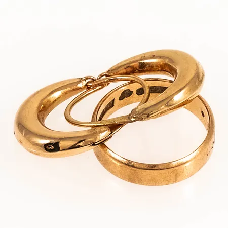 Diverse defekt/graverat guld 18K 5,5g.