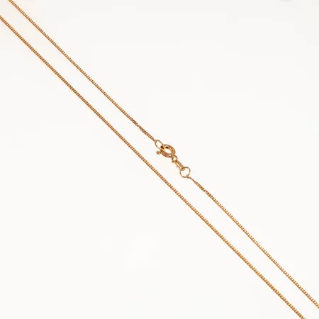 Kedja Pansar 38cm bredd 1mm, 18K 1,9g.