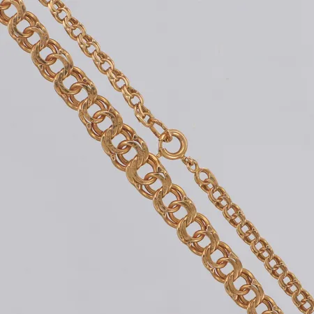 Collier Bismarck, längd 45cm, doserat bredd 3,3-6,4mm 18K Vikt: 17,5 g