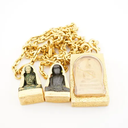 Diverse guld, 22k, bruttovikt 121,5gr Vikt: 121,5 g