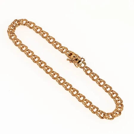 Armband Bismarck längd 19cm bredd 4,5mm, 18K 7,4g.