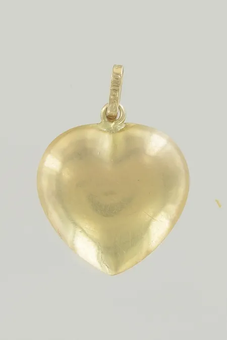 Hänge hjärta längd 2 cm bredd 1,5m, 18K Vikt: 1 g
