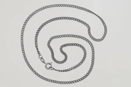 Halskedja pansar längd 45 cm bredd 2 mm, silver 925/1000 Vikt: 6,7 g