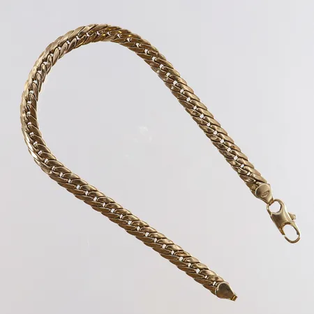 Armband Pansar längd 19,5cm bredd 4,5mm ihålig 8K. Vikt: 5,8 g