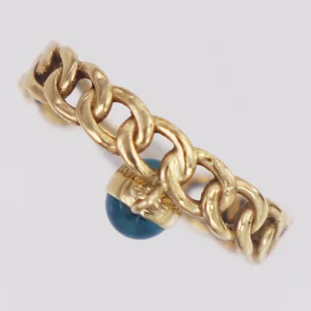 Ring Pansar integrerad berlock stl:17¾ bredd 4mm 14K Vikt: 2,2 g
