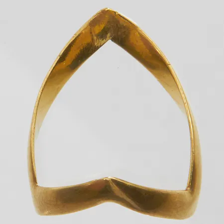 Ring stl:ca.17½, bredd: 12,5-23mm, 18K Vikt: 2,7 g