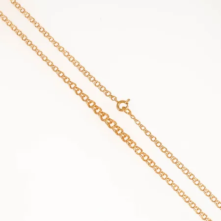 Collier Bismarck längd 42,5cm bredd 2,8-4,3mm, 18K 4,6g.