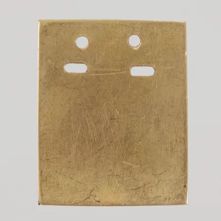 Hänge ID-bricka 31,4x25,1mm, ograverad, ostämplad, 18K, Vikt: 11 g