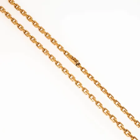 Kedja spetsslipad Ankarlänk längd 49cm bredd 4,1mm, 18K 36,2g.