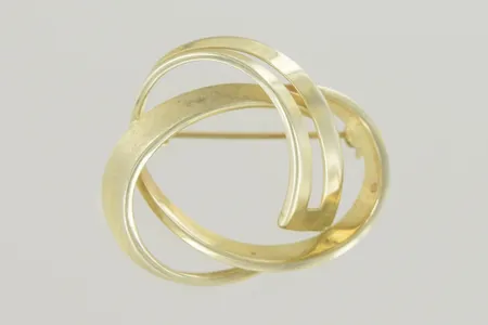 Brosch bredd 3x2,5 cm, 14K   Vikt: 4,2 g