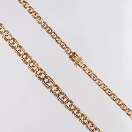 Collier Bismarck doserad längd 47,5cm bredd 5,2-8,3mm, 18K Vikt: 31 g