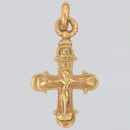 Hänge kors längd ca 47mm bredd ca 25mm Bengt Hallberg Guldsmeds AB, 18K Vikt: 8,9 g
