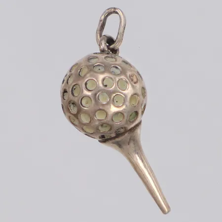 Hänge golfboll, längd 29mm, 925/1000 silver Vikt: 4,1 g