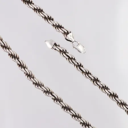 Kedja Cordell längd 49,5cm bredd 7,5mm, defekt 925/1000 silver Vikt: 82 g