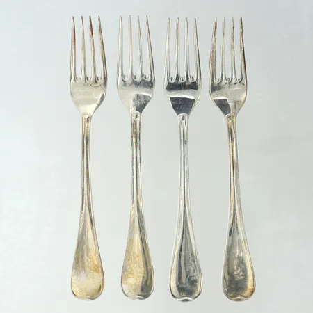 4 dessertgafflar 16cm GAB silver 830/1000 Vikt: 106,8 g