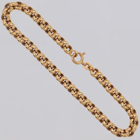 Armband Ärtlänk läng ca 19cm, bredd 4,3mm, Italien, 18K Vikt: 7 g