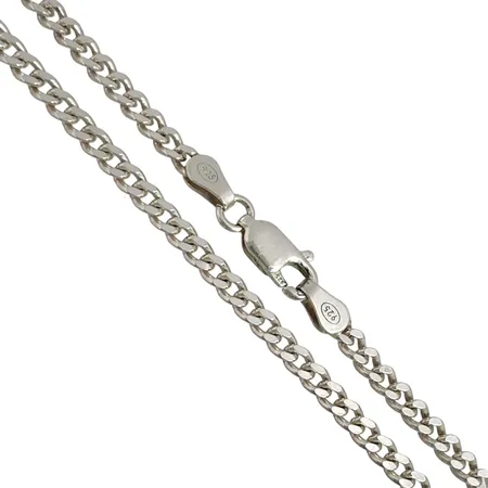Halskedja Pansar silver 925/1000, längd 60 cm, bredd 2,7 mm, fint skick  Vikt: 11,1 g