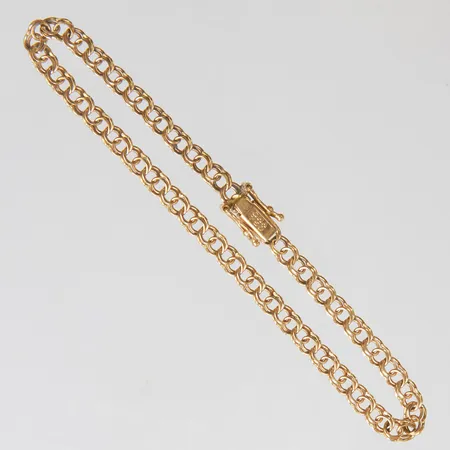 Armband Bismarck längd: 18,5cm, bredd: 3,8mm, GHA, 18K Vikt: 4,9 g