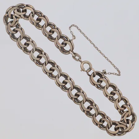Armband Bismarck, längd 20cm, bredd 9mm, 835/1000 silver Vikt: 18,5 g