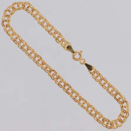  Armband Bismarck längd 18cm, bredd 4,4mm, 18K Vikt: 2,6 g