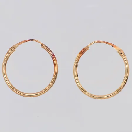 Örhängen ca Ø14,6mm, 9K Vikt: 0,2 g