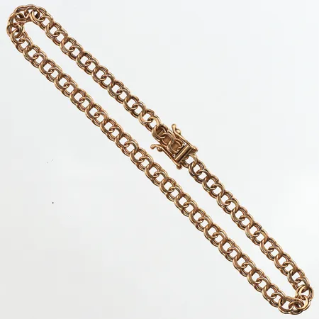 Armband Bismarck, Clareus Guldsmeds AB Stockholm, längd 19,5 cm, bredd 4,1 mm, 18 k. Vikt: 6,5 g