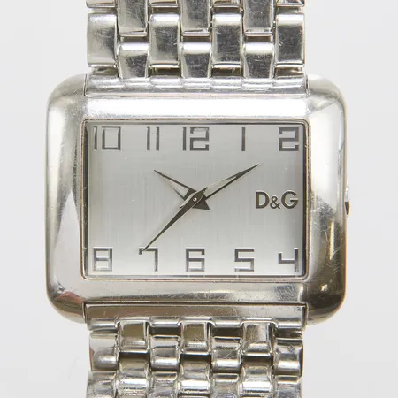 Damur Dolce & Gabbana, stål, quartz, 42mm, stållänk, repig, inga tillbehör Vikt: 0 g
