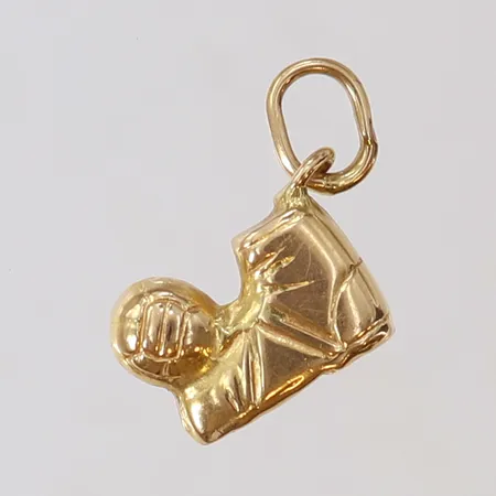 Hänge sko med boll 8x10mm 18K Vikt: 1,3 g