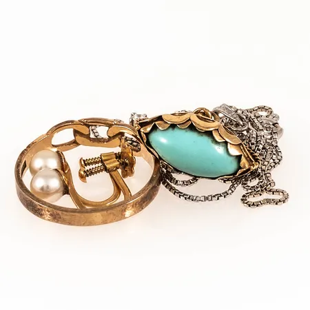Diverse defekt/graverat guld 18K 9,9g.