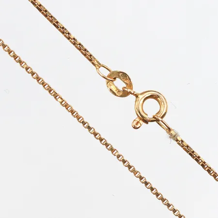 Kedja Venezia, längd 38cm, bredd 1mm, 18K. Vikt: 3,1 g