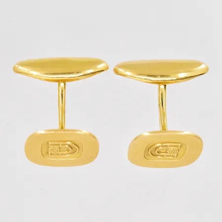 Manschettknappar Sporrong 15x15mm 18K Vikt: 17,9 g